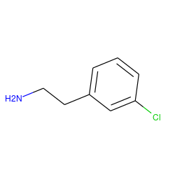 NCCc1cccc(Cl)c1 ZINC000000389622