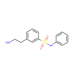 NCCc1cccc(S(=O)(=O)Nc2ccccc2)c1 ZINC000036093364