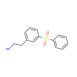 NCCc1cccc(S(=O)(=O)c2ccccc2)c1 ZINC000036093365