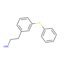 NCCc1cccc(Sc2ccccc2)c1 ZINC000036093366