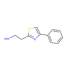 NCCc1nc(-c2ccccc2)cs1 ZINC000004226975