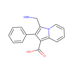 NCc1c(-c2ccccc2)c(C(=O)O)c2ccccn12 ZINC001772630834