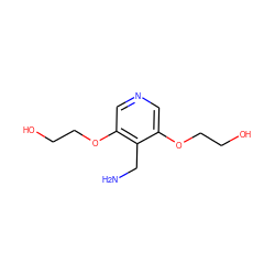 NCc1c(OCCO)cncc1OCCO ZINC000028116318