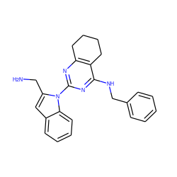 NCc1cc2ccccc2n1-c1nc2c(c(NCc3ccccc3)n1)CCCC2 ZINC000208058656