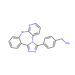 NCc1ccc(-c2nnc3n2-c2cccnc2Nc2ccccc2-3)cc1 ZINC000096173992