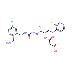 NCc1ccc(Cl)cc1CNC(=O)CNC(=O)[C@@H](CCc1cccc[n+]1[O-])NC(=O)CC(=O)O ZINC000028706214