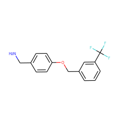 NCc1ccc(OCc2cccc(C(F)(F)F)c2)cc1 ZINC000020525829