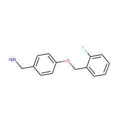 NCc1ccc(OCc2ccccc2F)cc1 ZINC000011799449