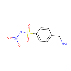 NCc1ccc(S(=O)(=O)N[N+](=O)[O-])cc1 ZINC000653912130