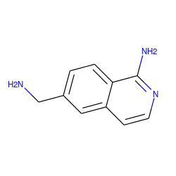 NCc1ccc2c(N)nccc2c1 ZINC000066105145