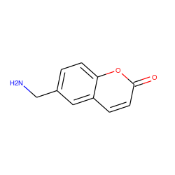 NCc1ccc2oc(=O)ccc2c1 ZINC000045245505