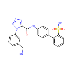 NCc1cccc(-n2nnnc2C(=O)Nc2ccc(-c3ccccc3S(N)(=O)=O)cc2)c1 ZINC000013487242