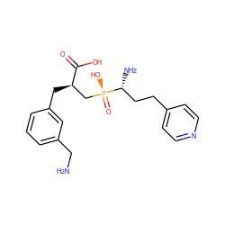 NCc1cccc(C[C@H](C[P@](=O)(O)[C@H](N)CCc2ccncc2)C(=O)O)c1 ZINC000299839597