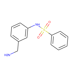 NCc1cccc(NS(=O)(=O)c2ccccc2)c1 ZINC000022142484