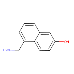 NCc1cccc2cc(O)ccc12 ZINC000013766764