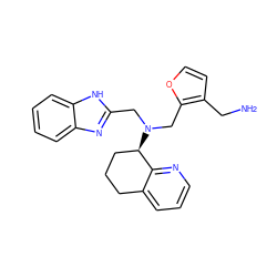 NCc1ccoc1CN(Cc1nc2ccccc2[nH]1)[C@@H]1CCCc2cccnc21 ZINC000066101750