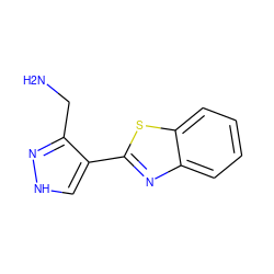 NCc1n[nH]cc1-c1nc2ccccc2s1 ZINC000114400299