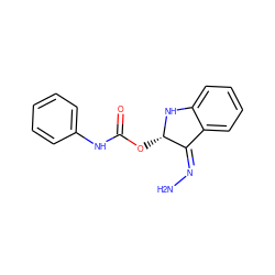 NN=C1c2ccccc2N[C@H]1OC(=O)Nc1ccccc1 ZINC000102758120