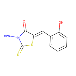 NN1C(=O)/C(=C/c2ccccc2O)SC1=S ZINC000005214039