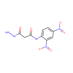 NNC(=O)CC(=O)Nc1ccc([N+](=O)[O-])cc1[N+](=O)[O-] ZINC000299825419