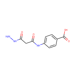 NNC(=O)CC(=O)Nc1ccc(C(=O)O)cc1 ZINC000001646836