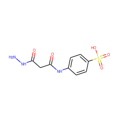 NNC(=O)CC(=O)Nc1ccc(S(=O)(=O)O)cc1 ZINC000299822556