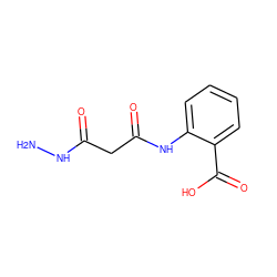 NNC(=O)CC(=O)Nc1ccccc1C(=O)O ZINC000196748937