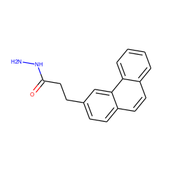 NNC(=O)CCc1ccc2ccc3ccccc3c2c1 ZINC000001577016