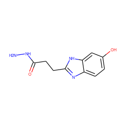 NNC(=O)CCc1nc2ccc(O)cc2[nH]1 ZINC000006493924