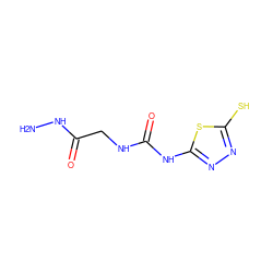 NNC(=O)CNC(=O)Nc1nnc(S)s1 ZINC000017125747