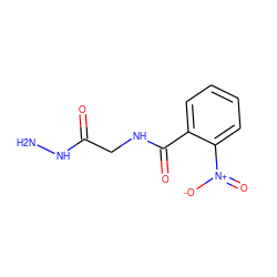 NNC(=O)CNC(=O)c1ccccc1[N+](=O)[O-] ZINC000000150351