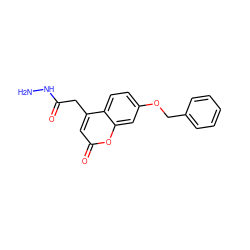 NNC(=O)Cc1cc(=O)oc2cc(OCc3ccccc3)ccc12 ZINC000036518206