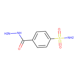 NNC(=O)c1ccc(S(N)(=O)=O)cc1 ZINC000001556993