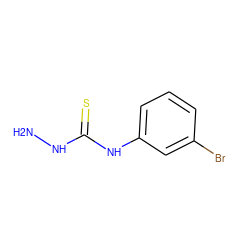 NNC(=S)Nc1cccc(Br)c1 ZINC000003888925