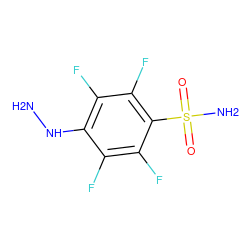 NNc1c(F)c(F)c(S(N)(=O)=O)c(F)c1F ZINC000095588275