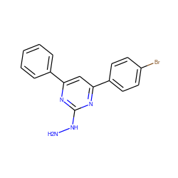 NNc1nc(-c2ccccc2)cc(-c2ccc(Br)cc2)n1 ZINC000000273399