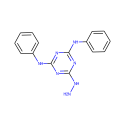 NNc1nc(Nc2ccccc2)nc(Nc2ccccc2)n1 ZINC000001707912