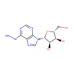 NNc1ncnc2c1ncn2[C@@H]1O[C@H](CO)[C@@H](O)[C@H]1O ZINC000004024123