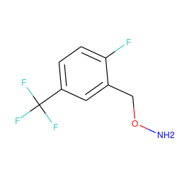 NOCc1cc(C(F)(F)F)ccc1F ZINC000084931297