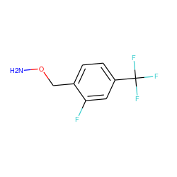 NOCc1ccc(C(F)(F)F)cc1F ZINC000238595207