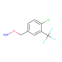 NOCc1ccc(Cl)c(C(F)(F)F)c1 ZINC000117337674