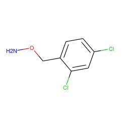 NOCc1ccc(Cl)cc1Cl ZINC000003884000