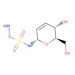 NOS(=O)(=O)N[C@@H]1C=C[C@H](O)[C@@H](CO)O1 ZINC000473130792