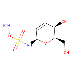 NOS(=O)(=O)N[C@H]1C=C[C@@H](O)[C@@H](CO)O1 ZINC000473087675