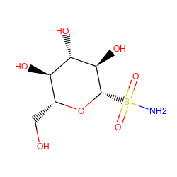 NS(=O)(=O)[C@@H]1O[C@H](CO)[C@@H](O)[C@H](O)[C@H]1O ZINC000045254748