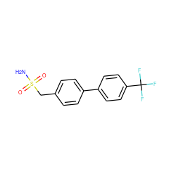 NS(=O)(=O)Cc1ccc(-c2ccc(C(F)(F)F)cc2)cc1 ZINC000028711930