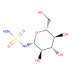 NS(=O)(=O)N[C@@H]1O[C@H](CO)[C@@H](O)[C@H](O)[C@H]1O ZINC000072176829