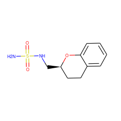 NS(=O)(=O)NC[C@@H]1CCc2ccccc2O1 ZINC000013612342