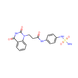 NS(=O)(=O)Nc1ccc(NC(=O)CCn2c(=O)[nH]c(=O)c3ccccc32)cc1 ZINC000103230303