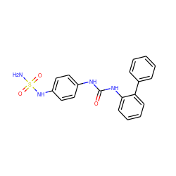 NS(=O)(=O)Nc1ccc(NC(=O)Nc2ccccc2-c2ccccc2)cc1 ZINC000095590079